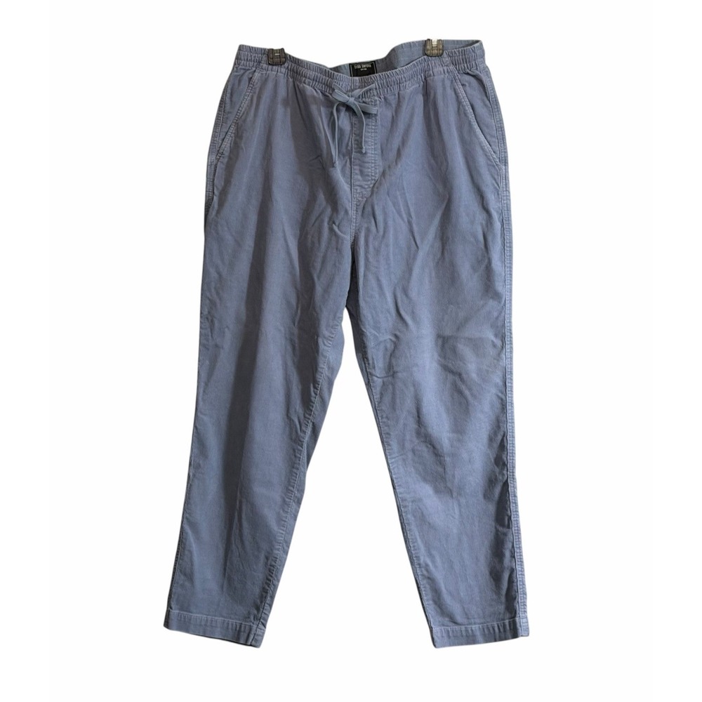 Todd Snyder Weekender Corduroy Pants Mens XL Blue Pull On Elastic Waist Casual